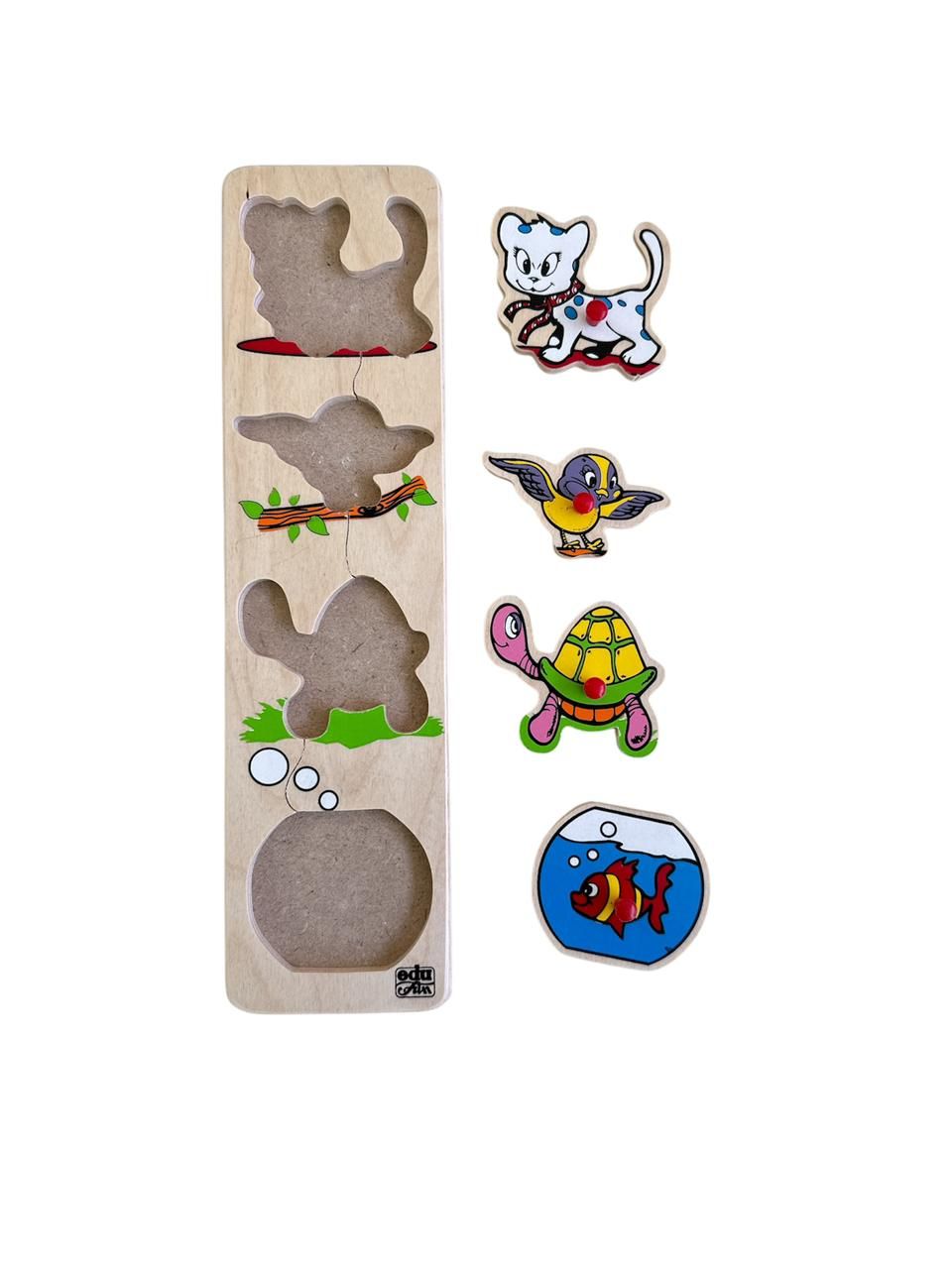 Buy Edu Fun - My Pets Inset Strip Puzzle - 5 Pcs in UAE | Mumzworld
