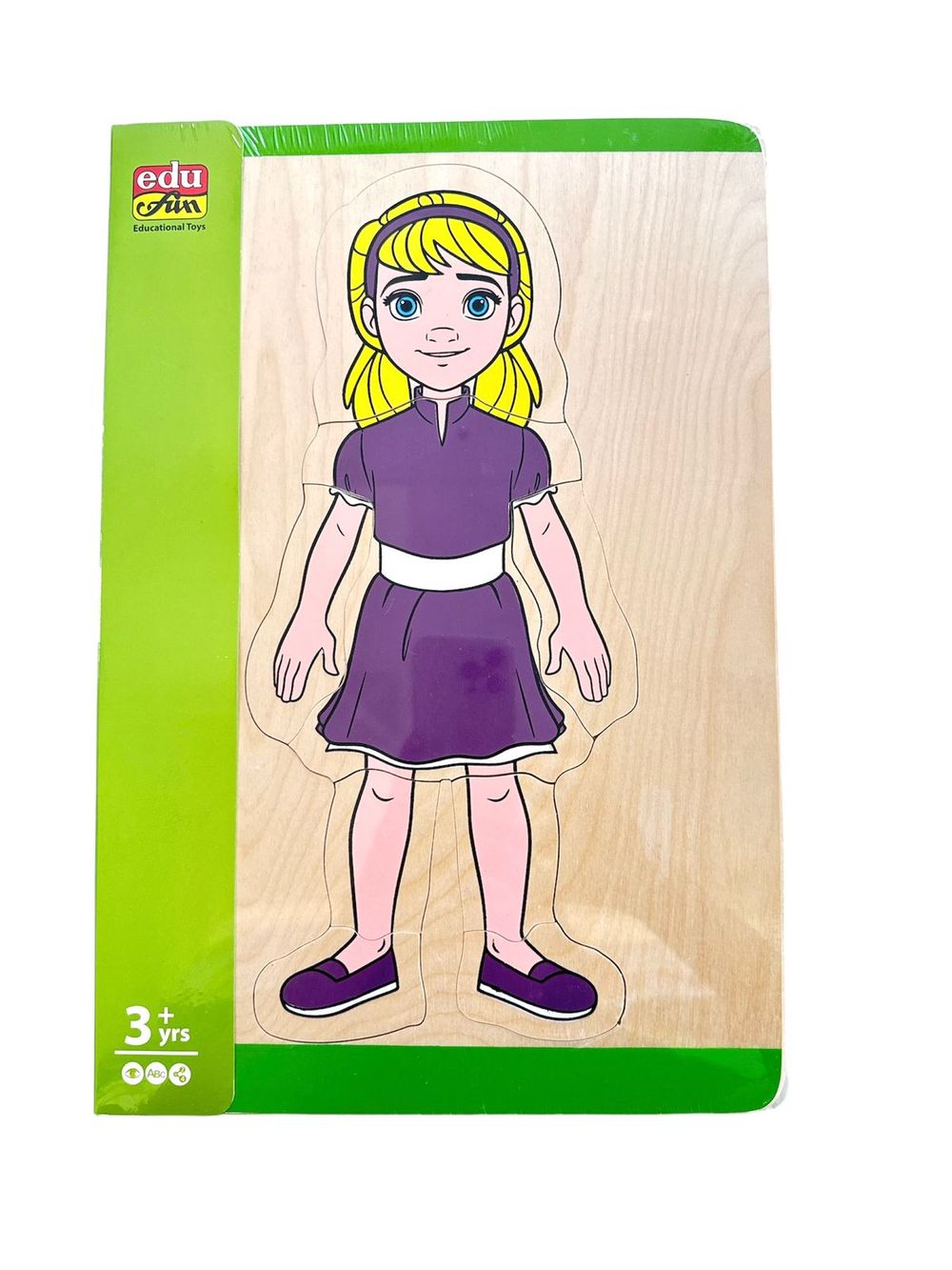 Edu Fun - Building Up Girl Body Parts Puzzles - 14 Pc Set