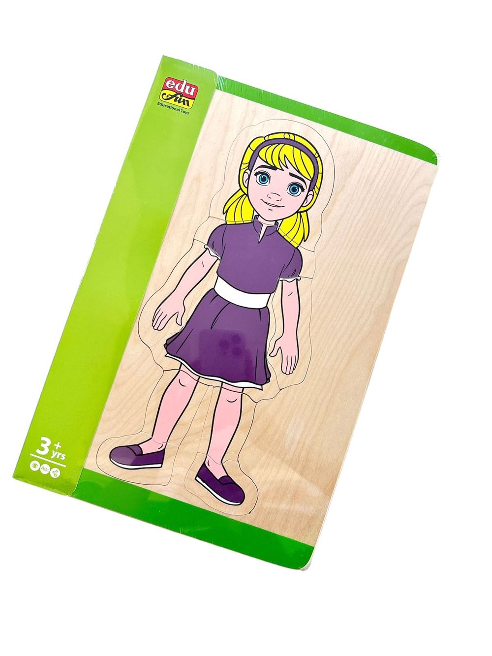 Edu Fun - Building Up Girl Body Parts Puzzles - 14 Pc Set