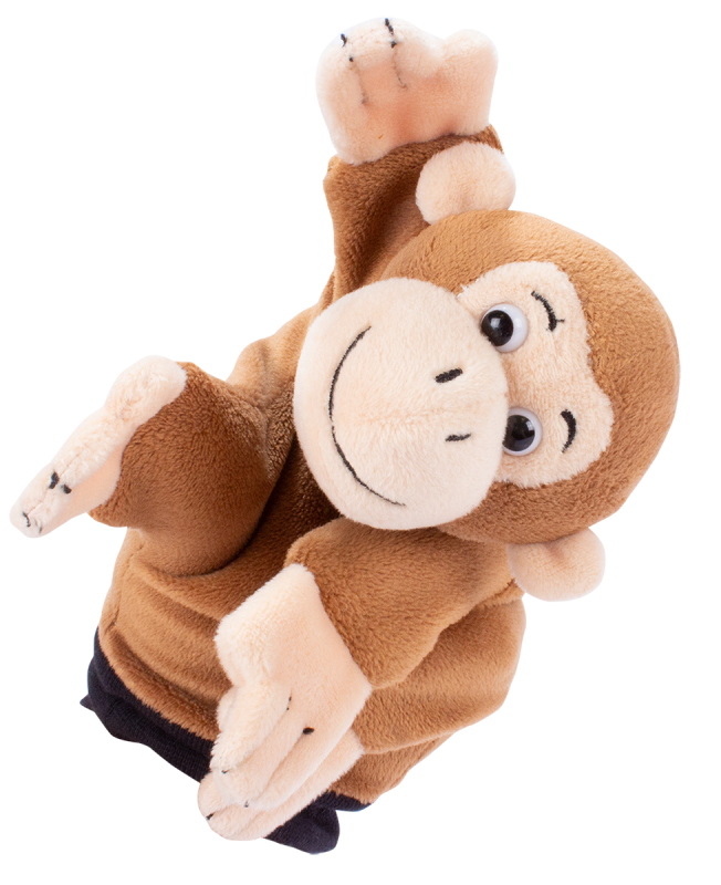 Edu Fun - Hand Glove Puppet - Monkey - 24 cm