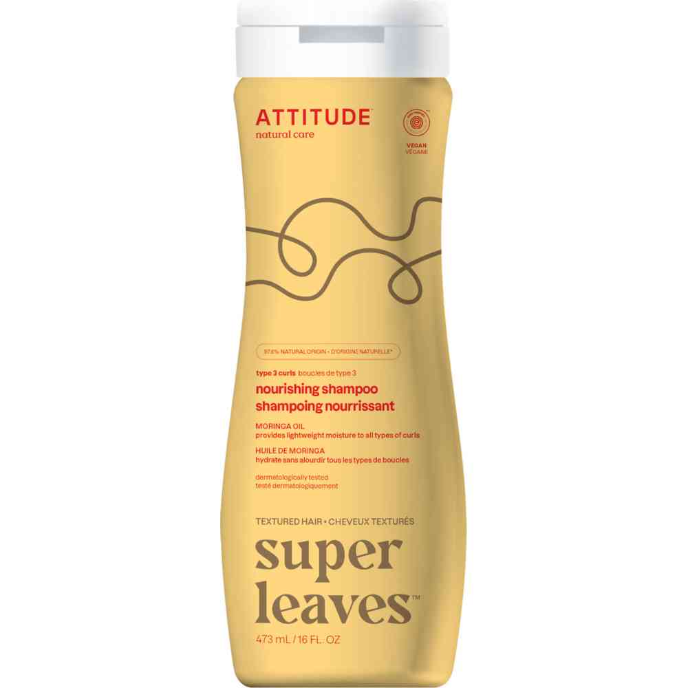 Attitude Super Leaves Nourishing Shampoo - Moringa Oil - 473 ml
