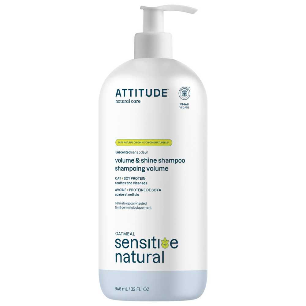 Attitude - Sensitive Skin Shampoo - Extra Gentle & Volumizing - 946 ml