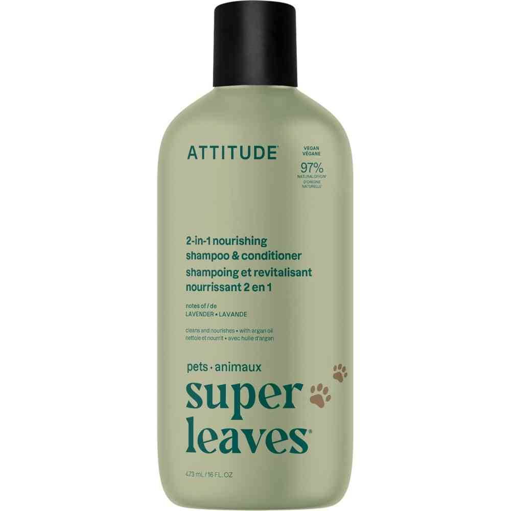 Attitude Pets 2-In-1 Nourishing Shampoo And Conditioner - Lavender - 473 ml