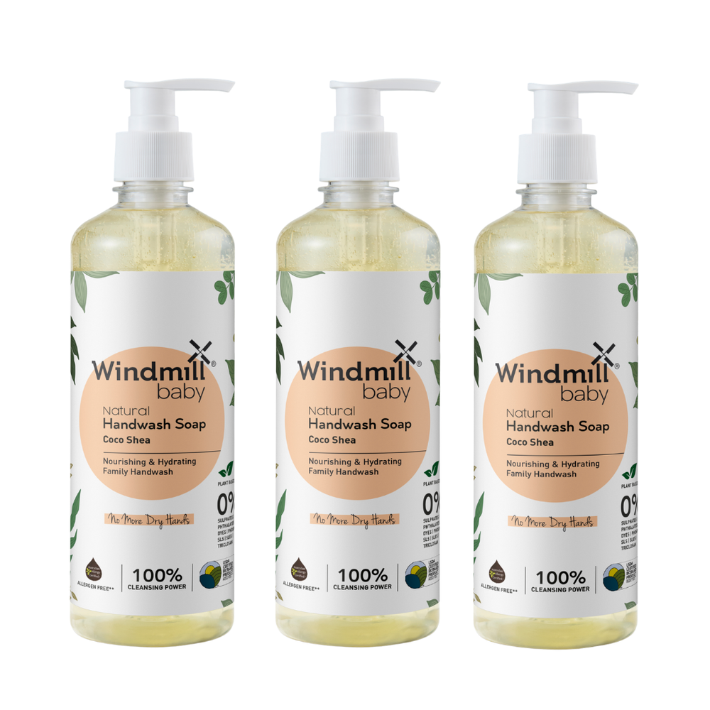 Windmill Baby - Natural Handwash Soap - Coco Shea - Pack of 3 - 450 ml