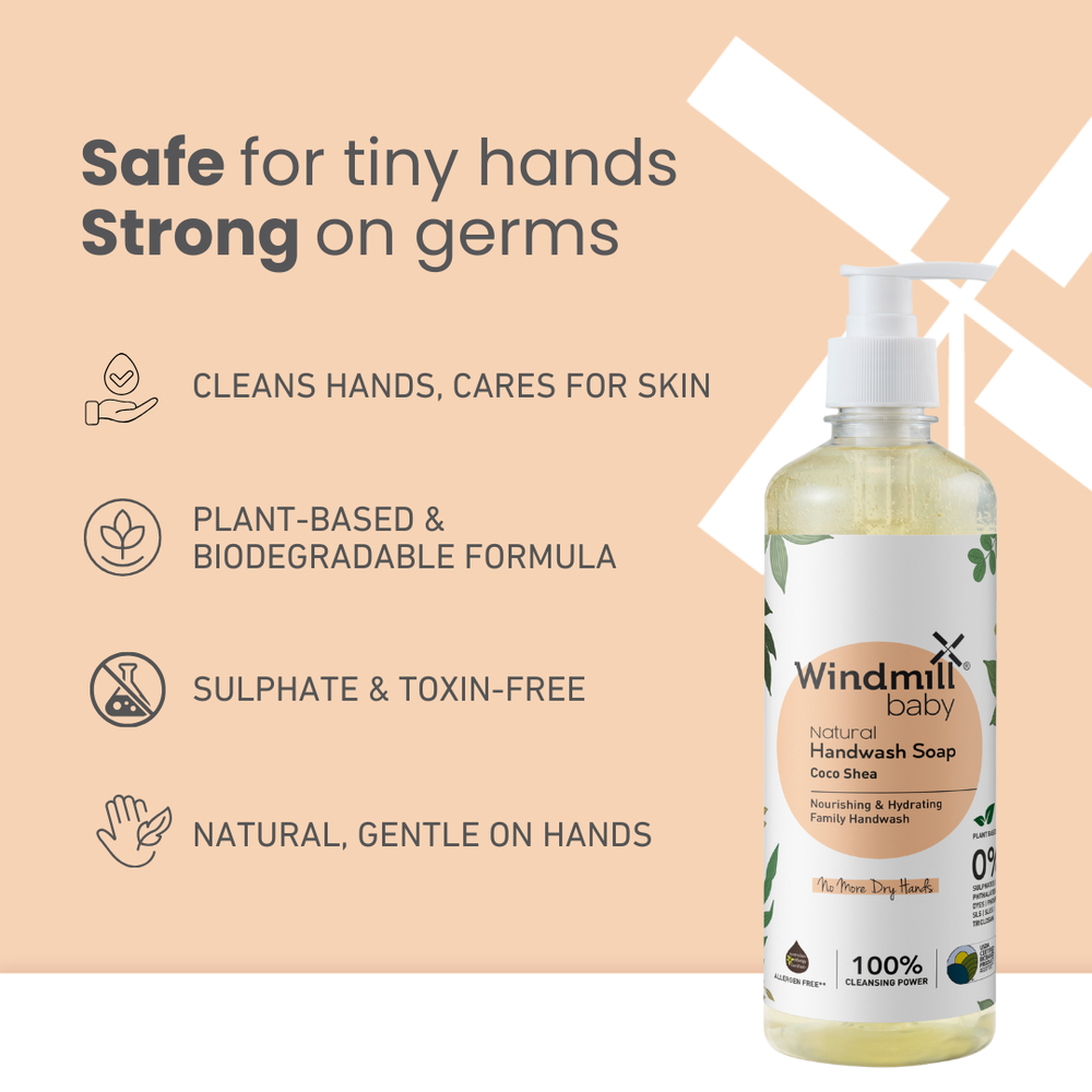Windmill Baby - Natural Handwash Soap - Coco Shea - Pack of 3 - 450 ml