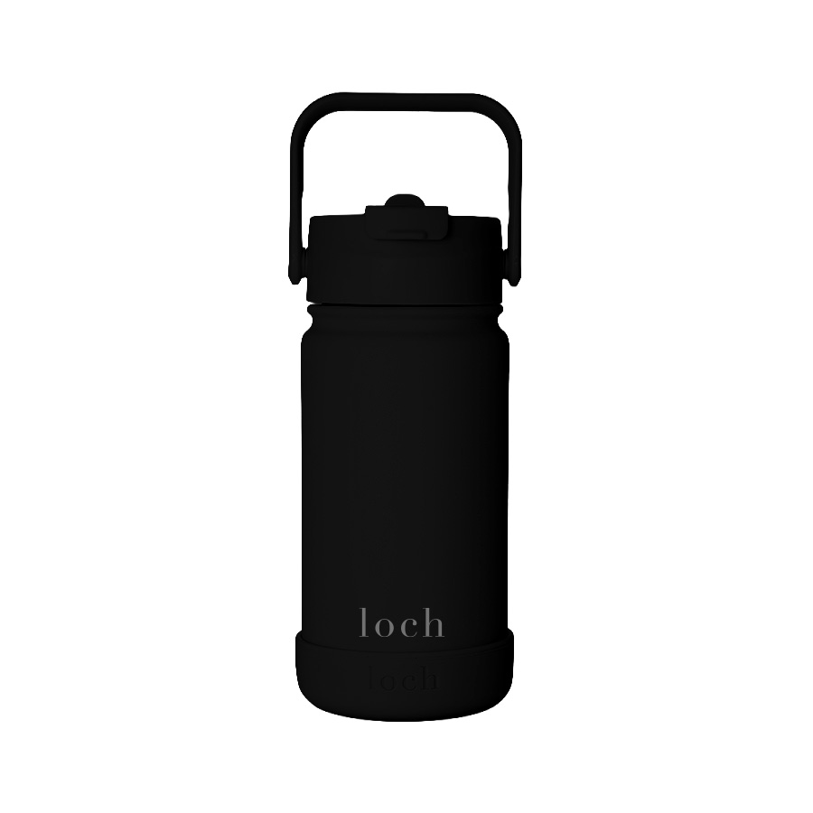 Loch - Monochrome Water Bottle - Black - 420 ml