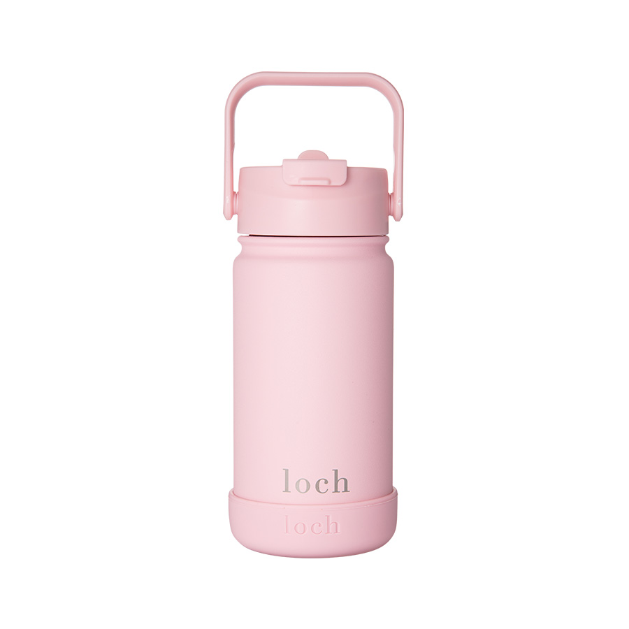 Loch - Monochrome Water Bottle - Baby Pink - 420 ml