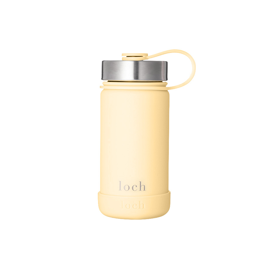 Loch - Monochrome Water Bottle - Butter Yellow - 420 ml