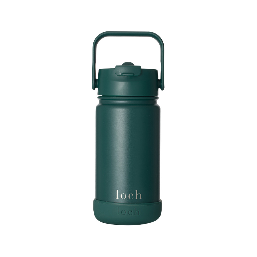 Loch - Monochrome Water Bottle - Forest Green - 420 ml