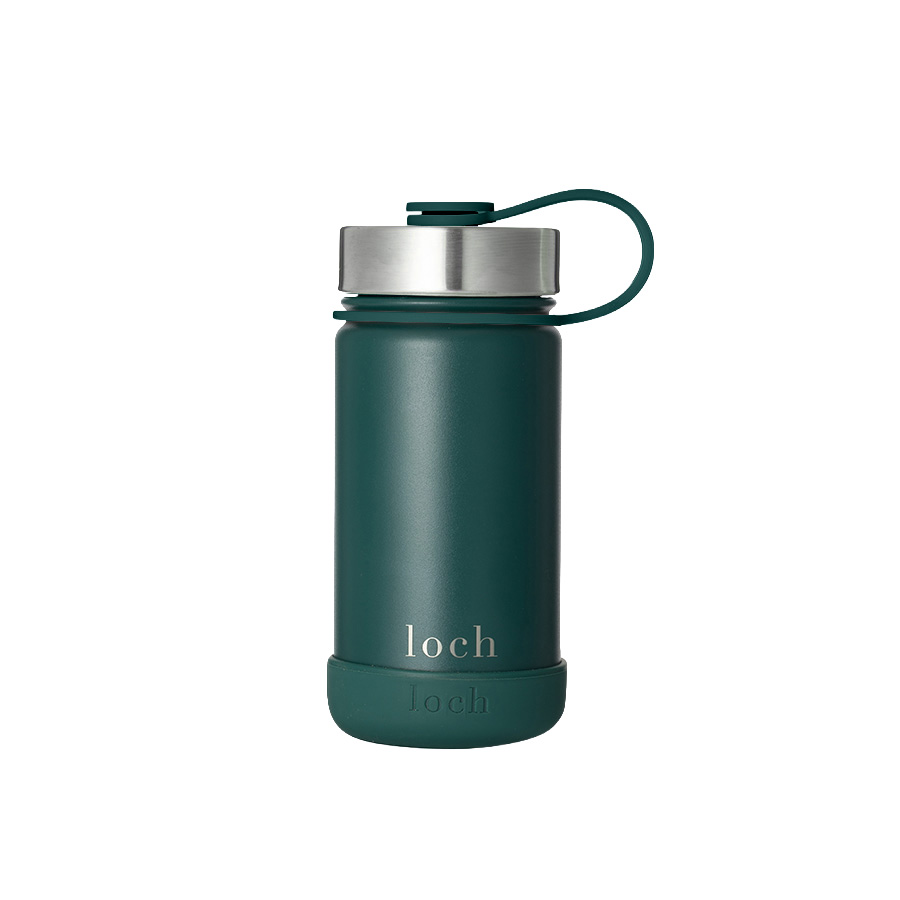 Loch - Monochrome Water Bottle - Forest Green - 420 ml
