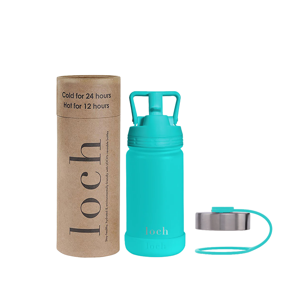 Loch - Monochrome Water Bottle - Pure Blue - 420 ml