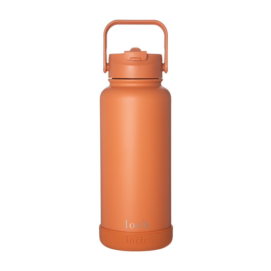 Loch - Monochrome Water Bottle - Amber Orange - 900 ml