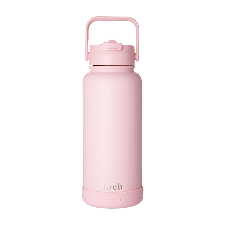 Loch - Monochrome Water Bottle - Baby Pink - 900 ml