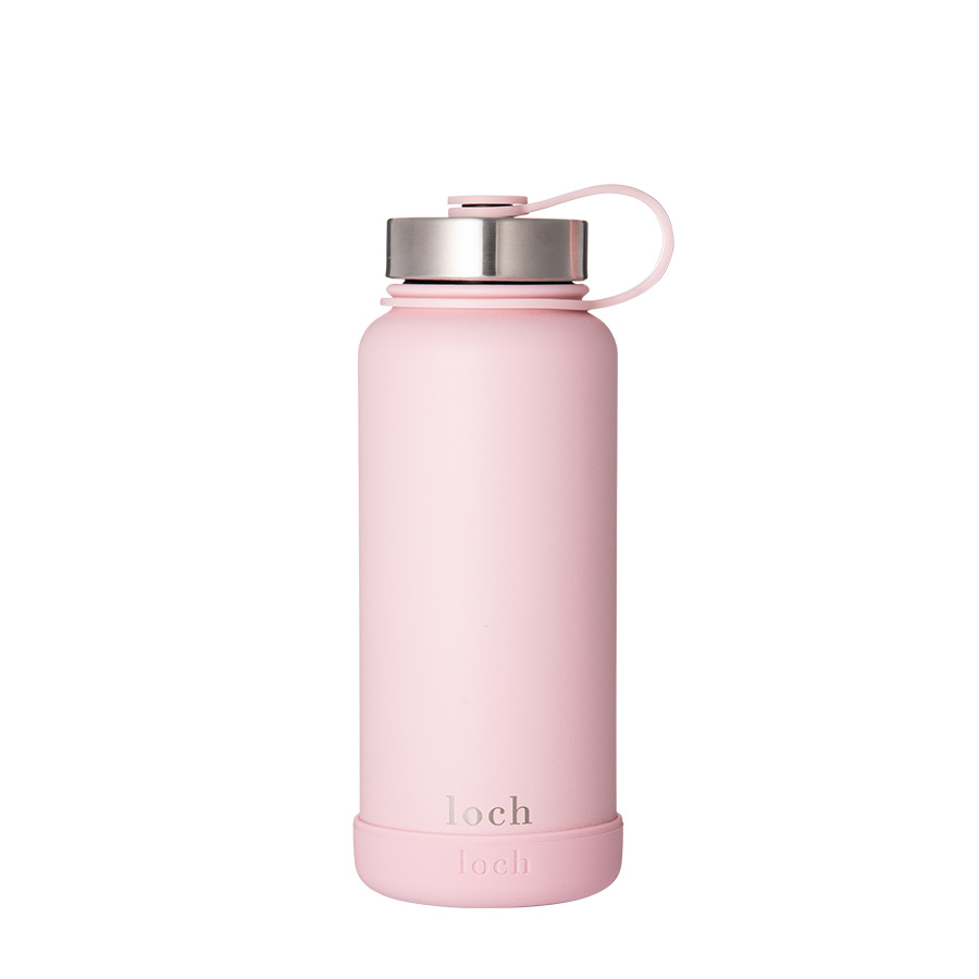 Loch - Monochrome Water Bottle - Baby Pink - 900 ml