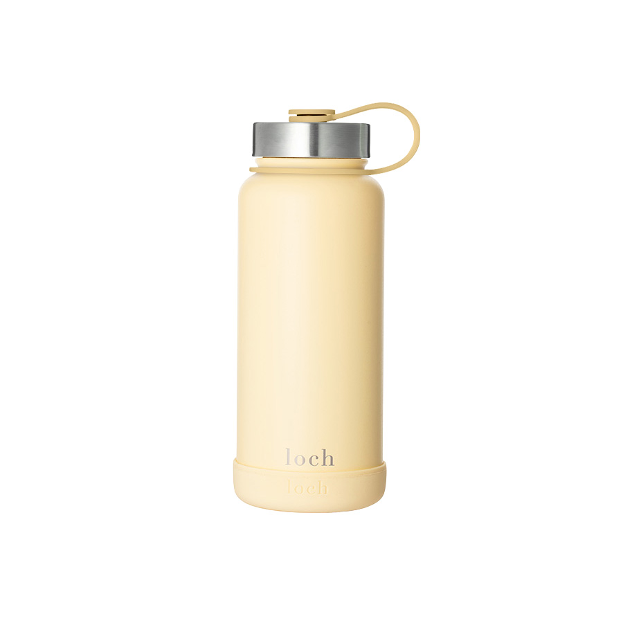 Loch - Monochrome Water Bottle - Butter Yellow - 900 ml