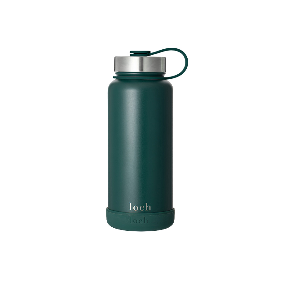 Loch - Monochrome Water Bottle - Forest Green - 900 ml