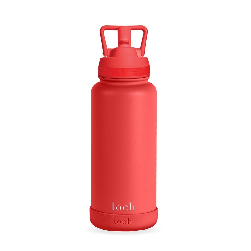 Loch - Monochrome Water Bottle - Fire Red - 900 ml
