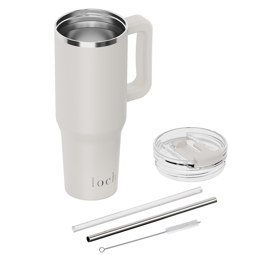 Loch - Ultimate Hydration Stainless Steel Tumbler - Ivory Cream - 1.2 L