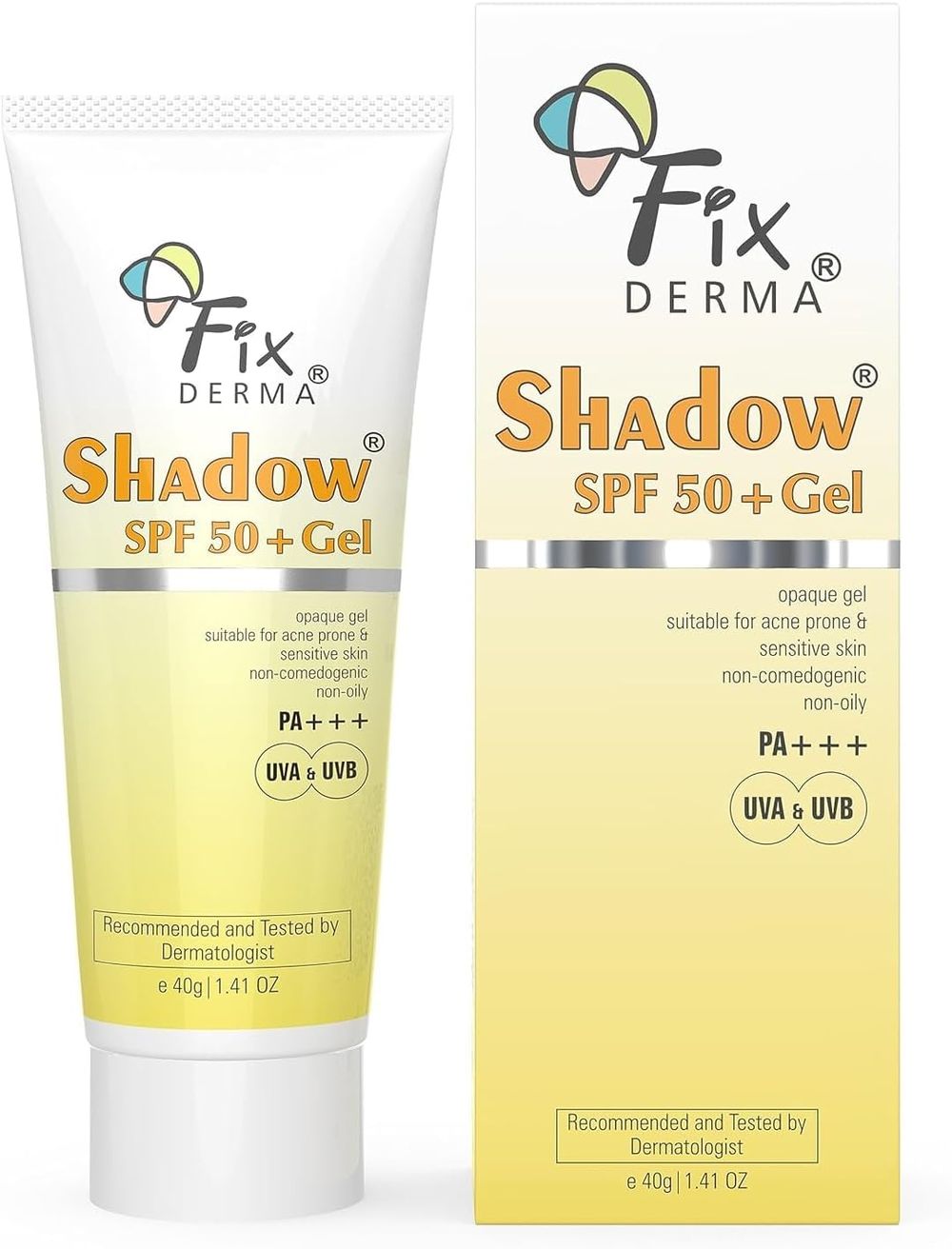 Fixderma - SPF 50 Plus Shadow Sunscreen Gel - 40 gm