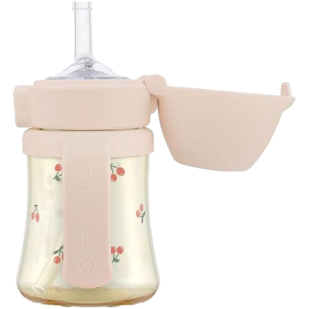 Grosmimi - Flip Top Spill Proof Sippy Cup - Cherry