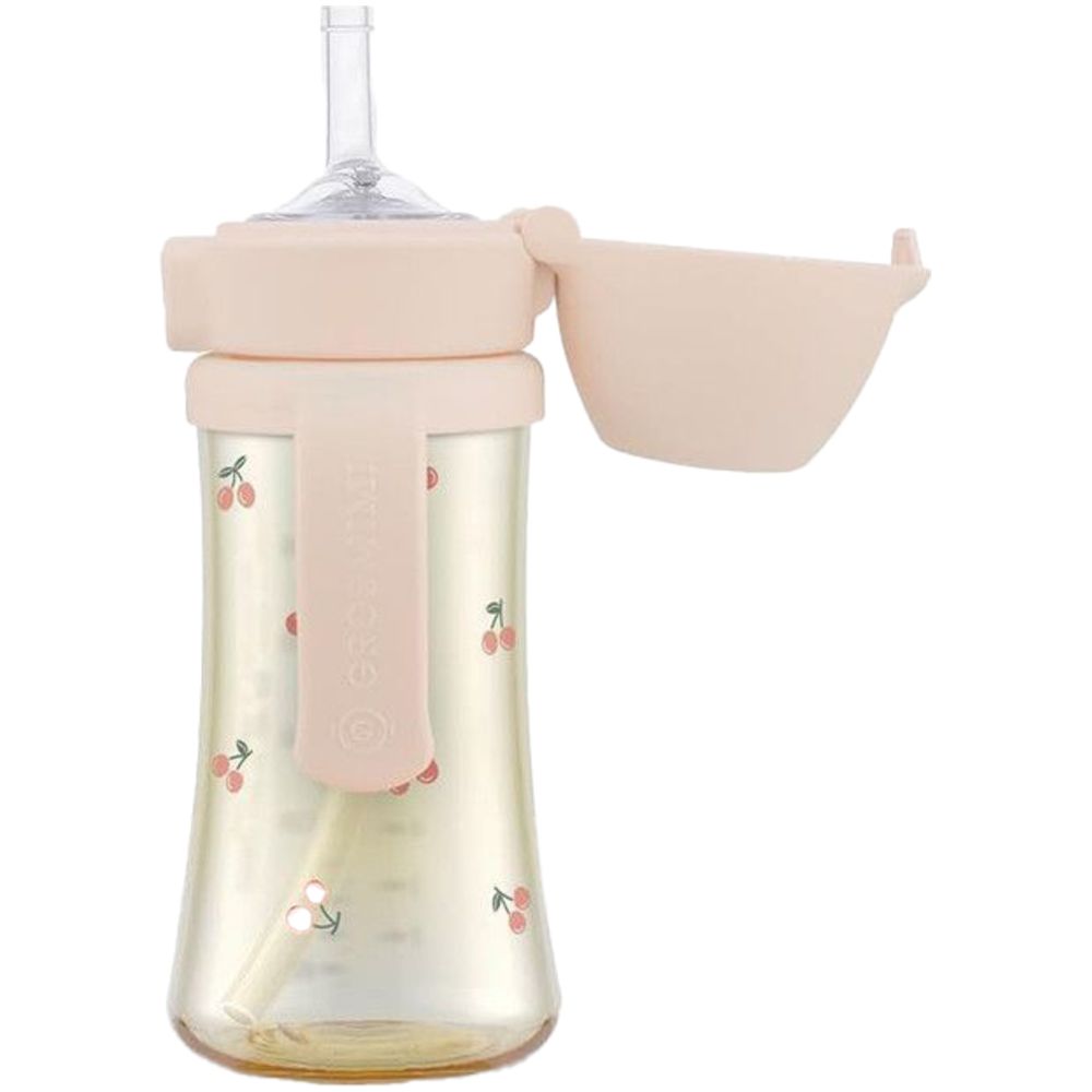 Grosmimi - Flip Top Spill Proof Sippy Cup - Cherry