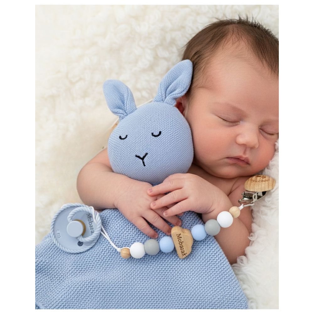 Mommy's Charms Baby Personalized Hair Brush, Pacifier & Blanket Set - 5 Pieces