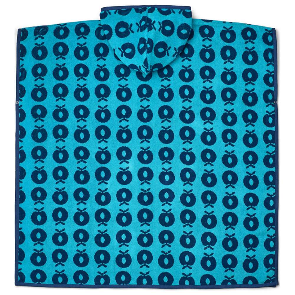 Smafolk - Apple Print Poncho Towel - Blue