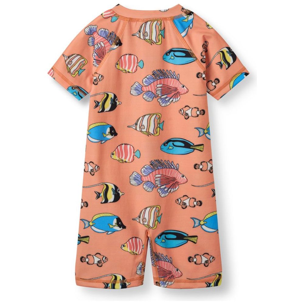 Smafolk Boy's UV50 Fish Print Swimsuit - Orange