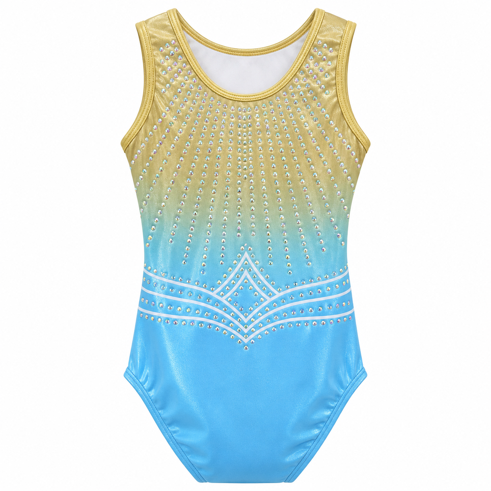 OneSports - Leotard Horizon - Gold/Blue