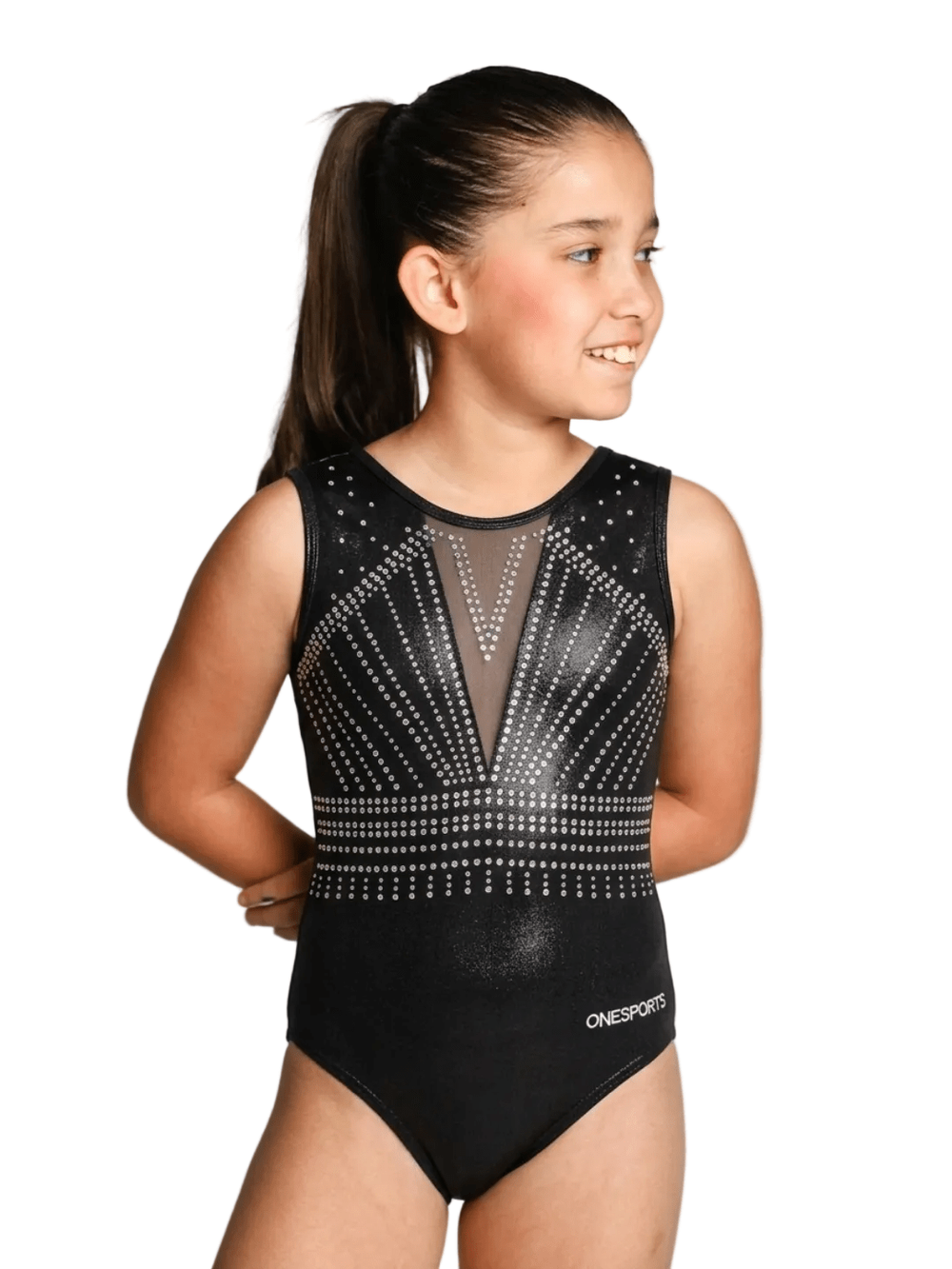 Onesports Girl's Gymnastics Leotard Blissia - Black