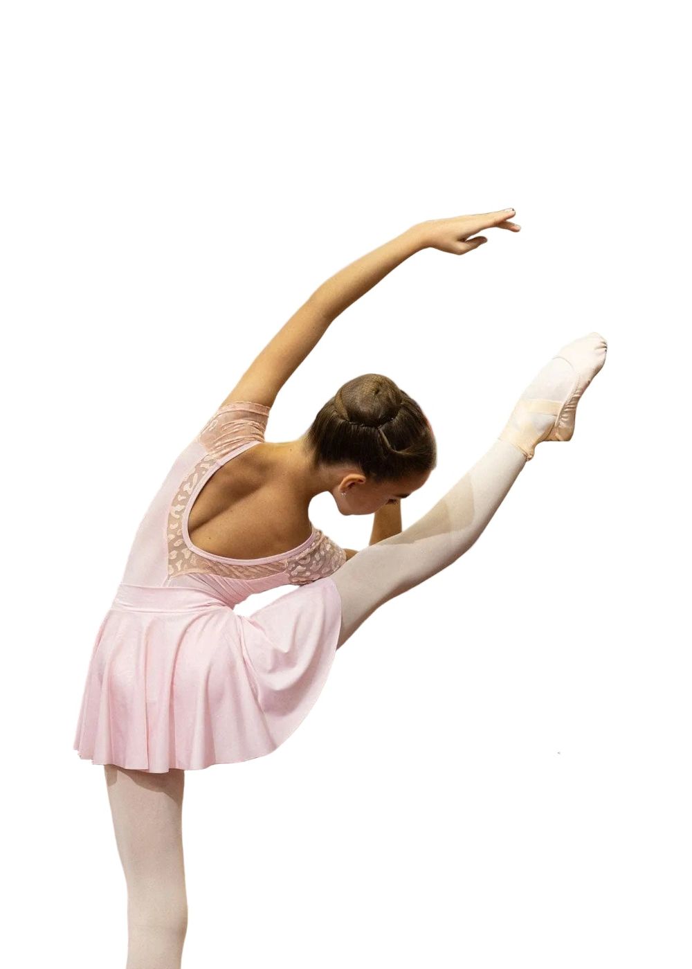 Onesports Girl's Katie Short Sleeves Leotard - Pink