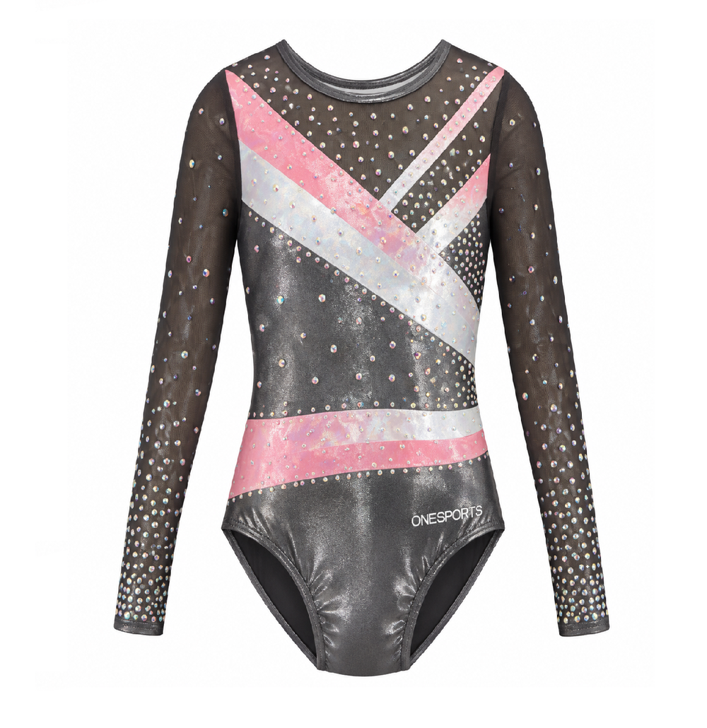 OneSports - Leotard Whisper - Grey/Pink