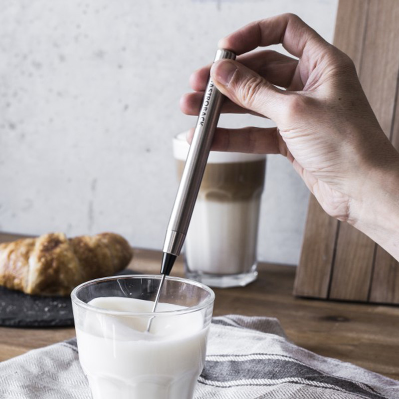 Gastroback Pen Milk Frother Latte Maker - Silver
