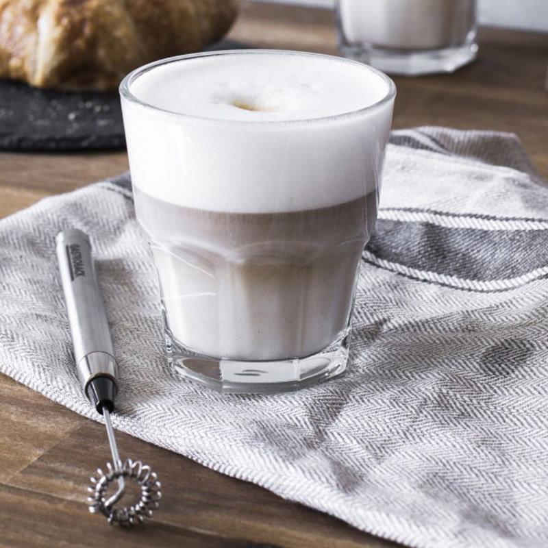 Gastroback Pen Milk Frother Latte Maker - Silver