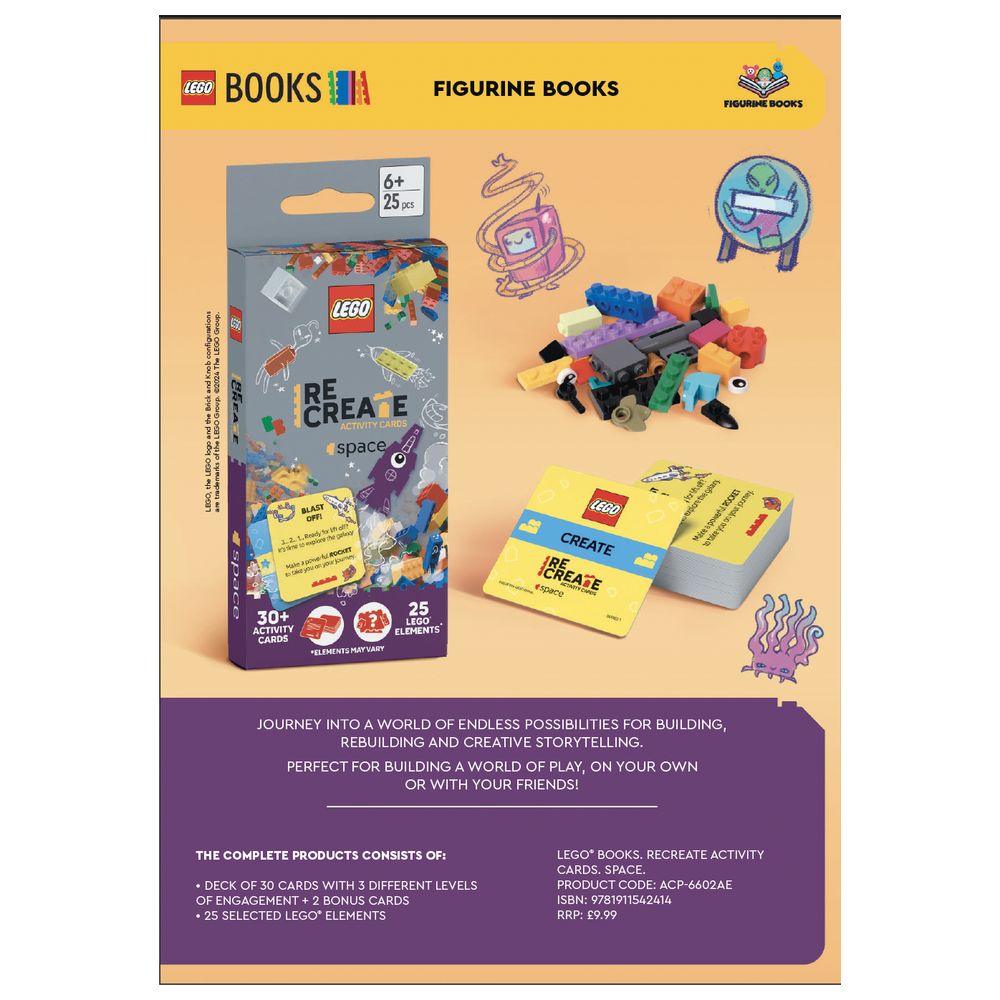 LEGO Books - Re-Create Activity Cards - Space - 25 Pcs