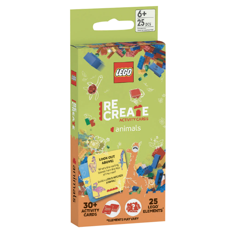 LEGO Books - Re-Create Activity Cards - Animals - 25 Pcs