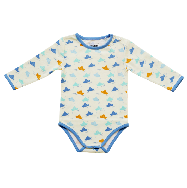 Ola Otter Paper Boat Full Sleeve Bodysuit