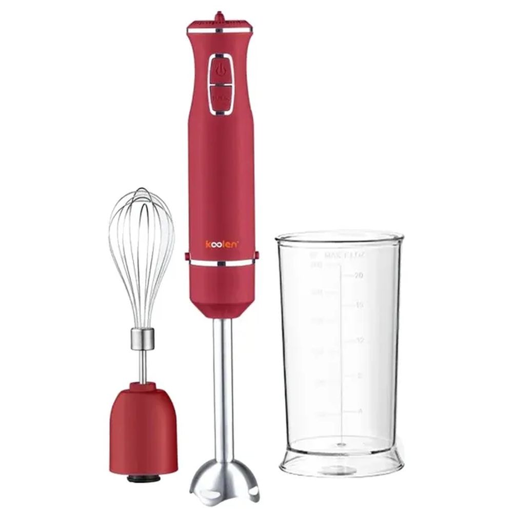 Koolen 2 In-1 Electric Hand Blender - Red - 500W