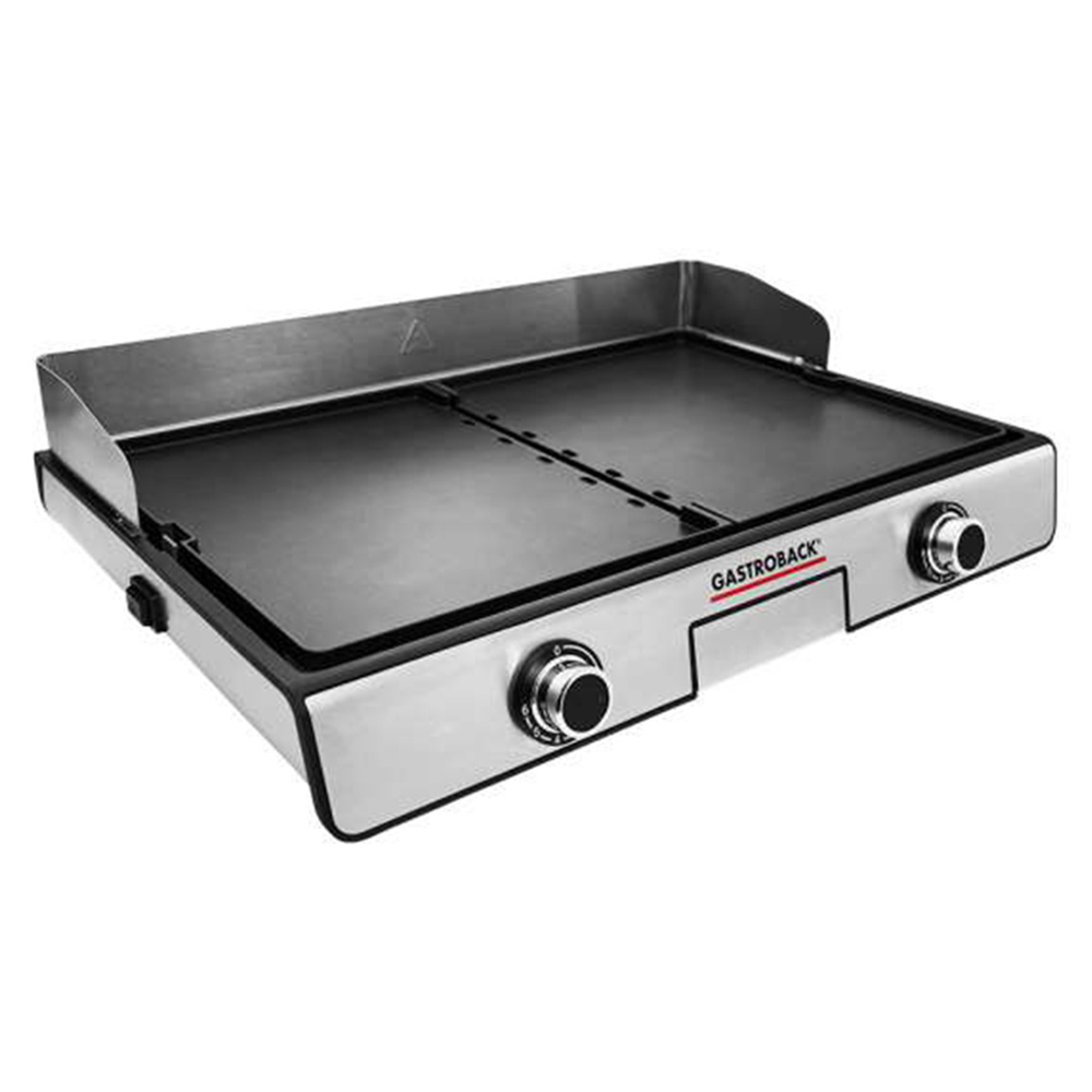 Gastroback Table Grill Plancha & BBQ - Silver - 2000 W