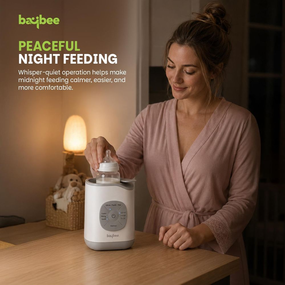 Baybee - 10-in-1 Puresteam Pro Baby Bottle Warmer - White