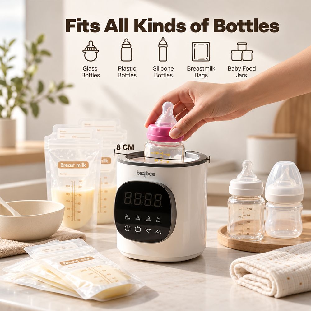 Baybee - 4-in-1 Baby Bottle Warmer & Sterilizer - White