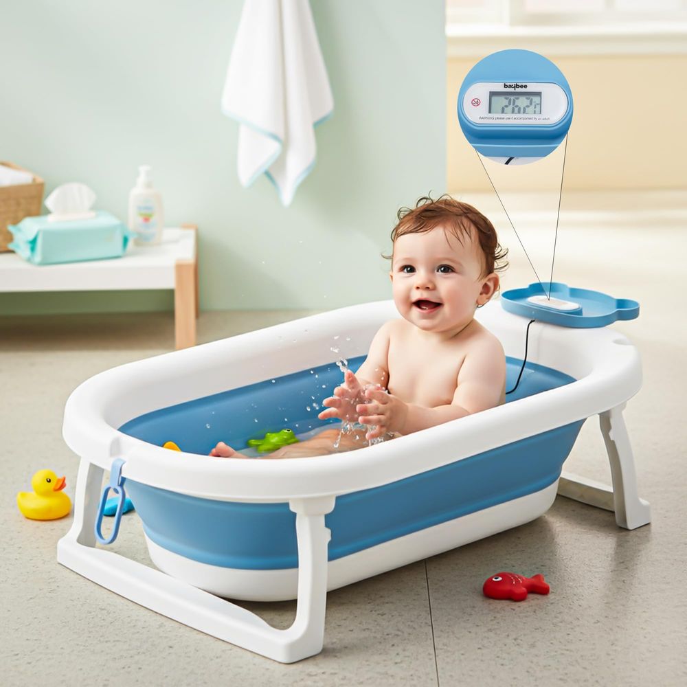 Baybee Tubby Foldable Bath Tub With Temperature Meter