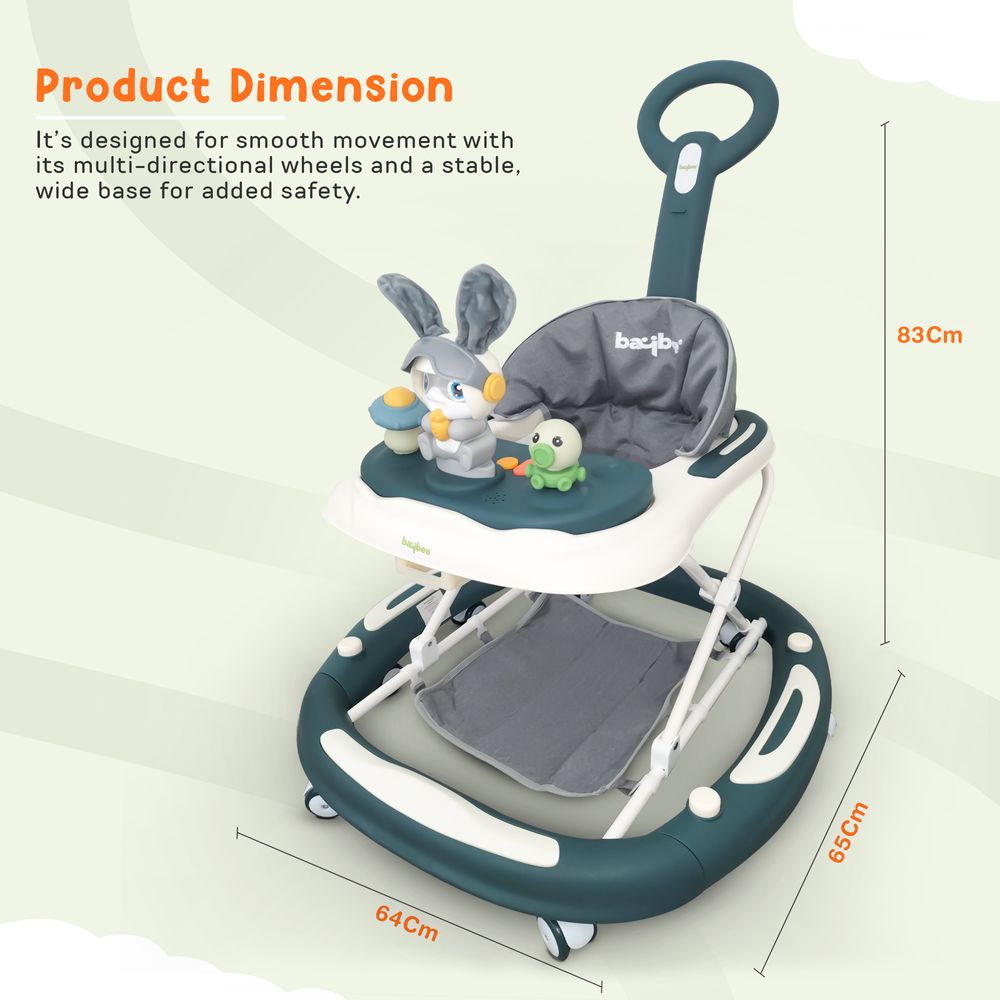 Baybee - 3-In-1 Baby Walker For Kids W/ Rocker Mode