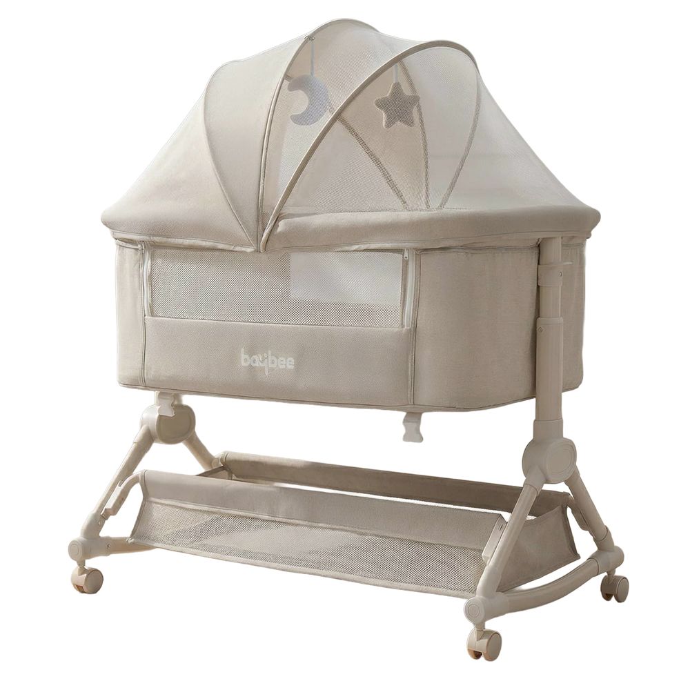 Baybee - 2 In 1 Baby Crib Bassinet With Wheels