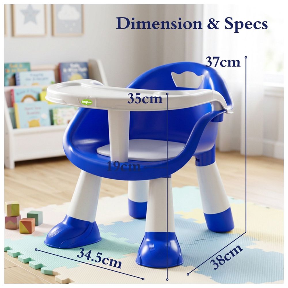 Baybee - Baby Portable Booster Seat With Feeding Tray