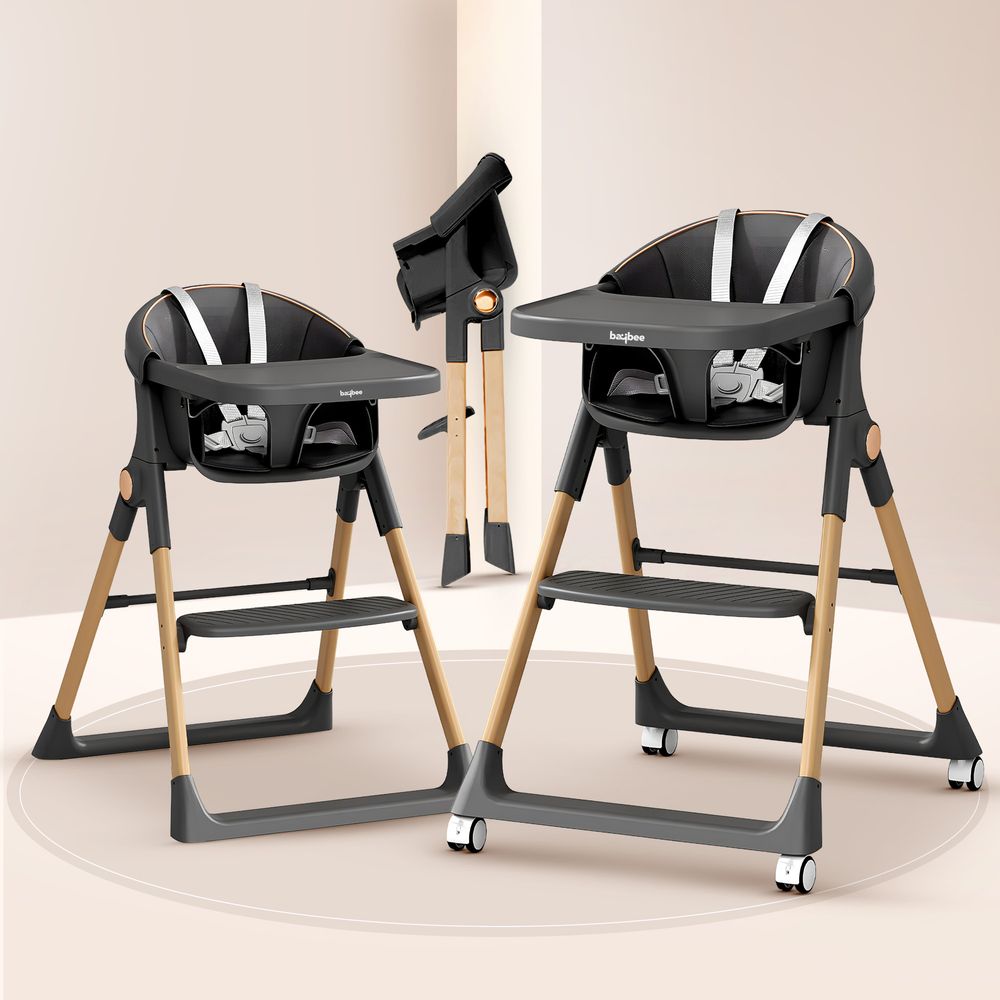 Baybee - 3-In-1 Premium Convertible Baby High Chair - Multicolor