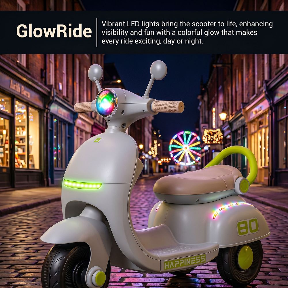 Baybee - Kids Whizzi Battery Operated Ride-On Scooter
