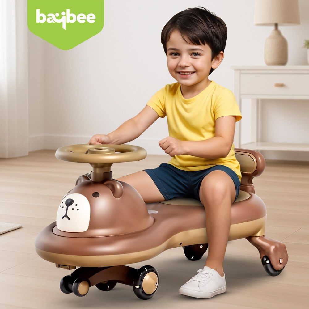 Baybee - Kids Ride On Swing Car - Multicolor