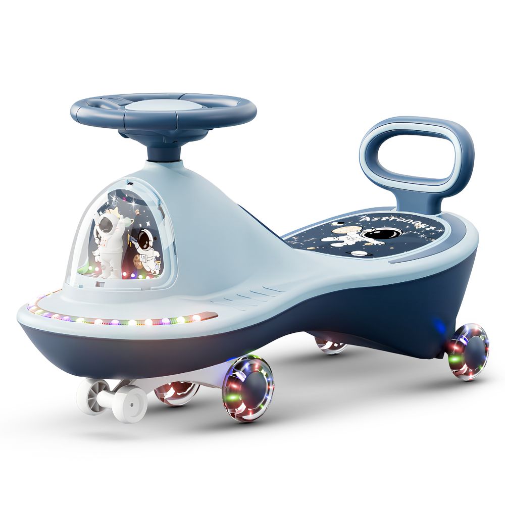 Baybee - Astro Kids Manual Ride-On Magic Swing Car - Multicolor