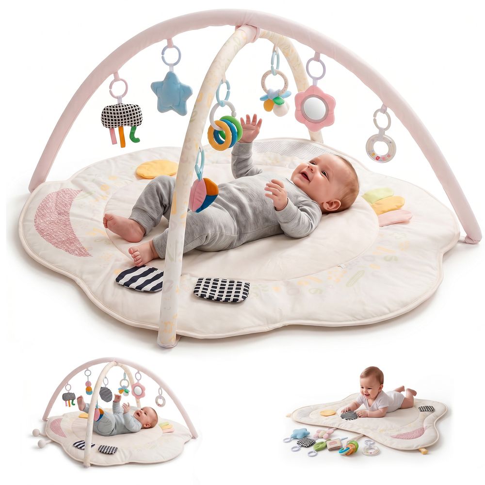 Baybee - Nurture Baby Play Gym & Activity Mat - Multicolor
